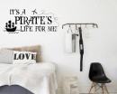 It's a Pirate's Life for Me Quote Wall Decal Sailboat